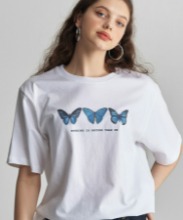 BUTTERFLY X-RAY T-SHIRTS_white